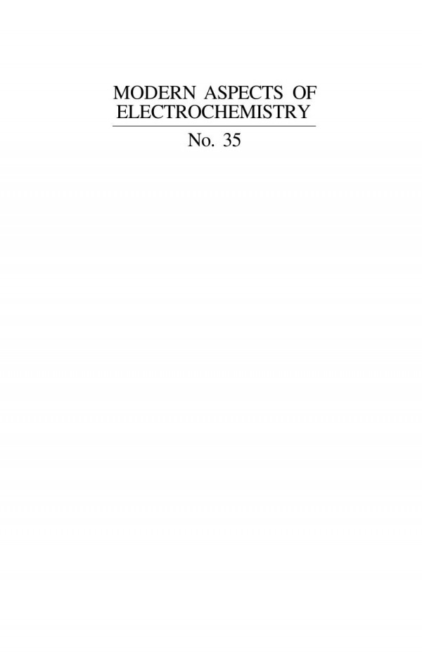 Modern Aspects Of Electrochemistry 1st Edition Andrzej Lasia Auth
