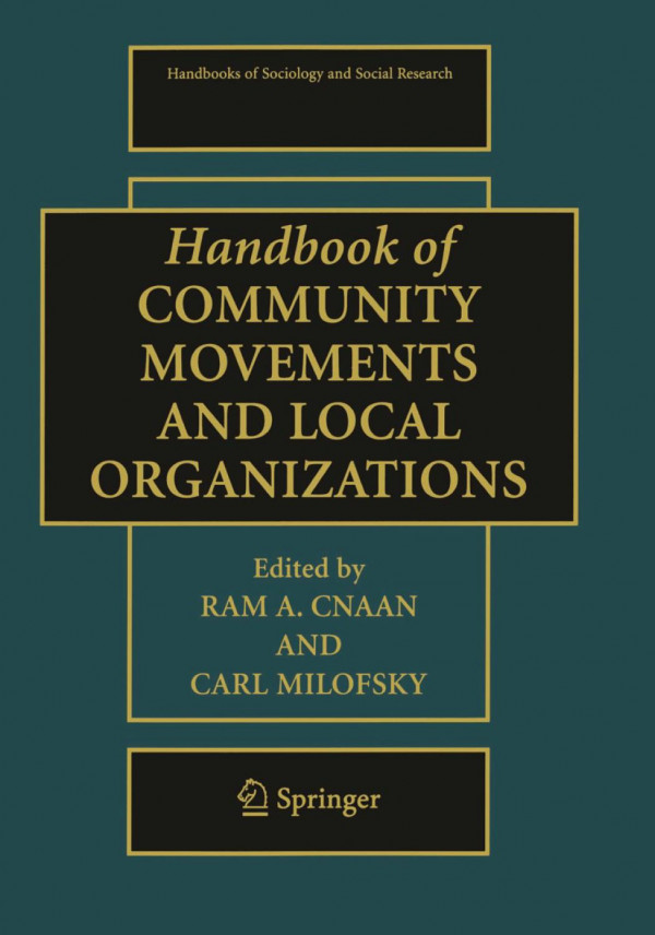 Handbook Of Community Movements And Local Organizations 1st Edition Ram Cnaan