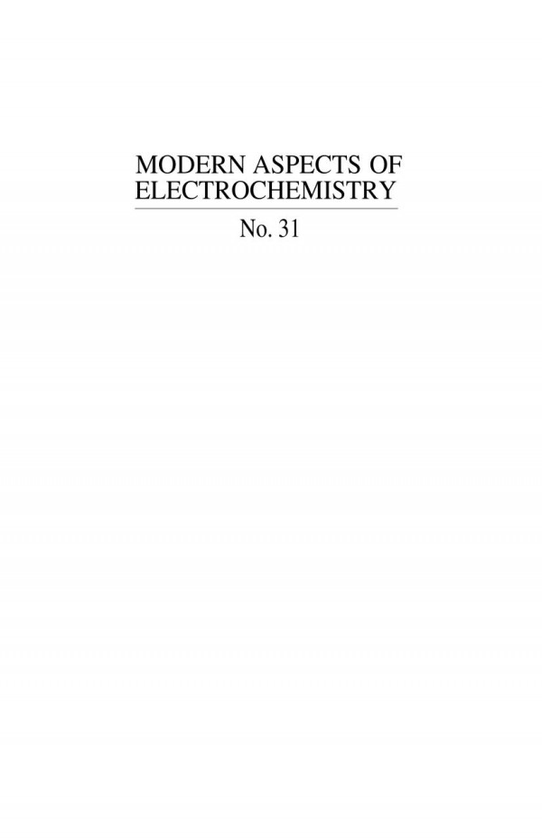 Modern Aspects Of Electrochemistry 1st Edition Jerzy Sobkowski