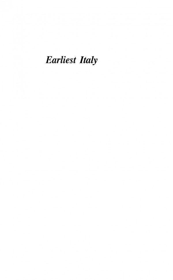 Earliest Italy An Overview Of The Italian Paleolithic And Mesolithic 1st Edition Margherita Mussi Auth