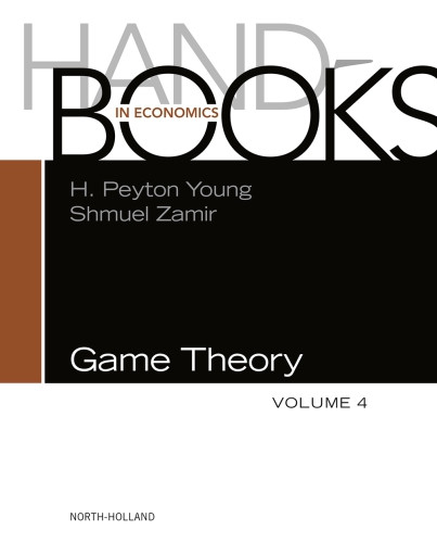 Handbooks In Econcomics 4 Handbook Of Game Theory 1st Edition Young