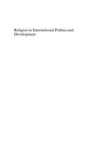 Religion In International Politics And Development The World Bank And Faith Institutions World Bankrees