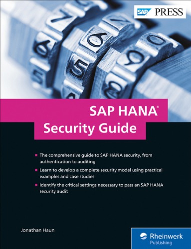 Sap Hana Security First Edition Haun Jonathan