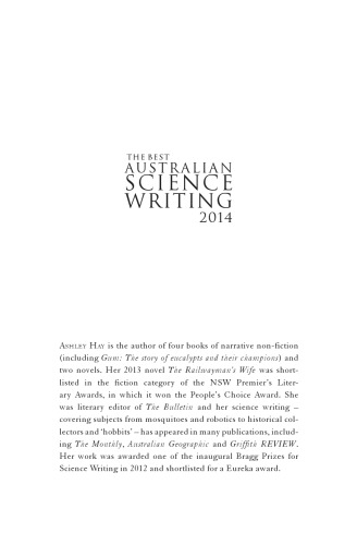 Best Australian Science Writing 2014 Hay Ashleylowe Ian