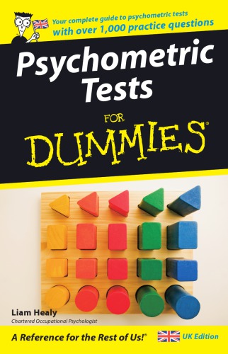 Psychometric Tests For Dummies Healy Liam