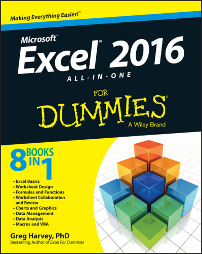 Excel 2016 Allinone Desk Reference For Dummies Harvey Greg