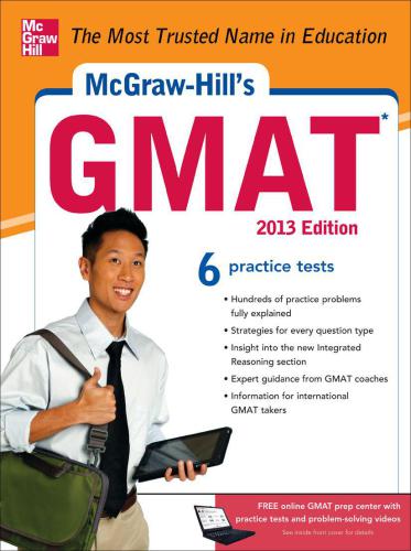 Mcgrawhills Gmat 20122013 Edition Hasik Jameshackney Ryanrudnick
