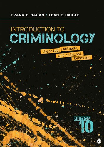 Introduction To Criminology Tenth Edition 10th Edition Frank E Hagan