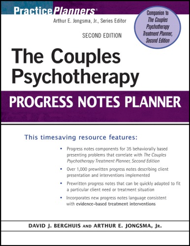 The Couples Psychotherapy Progress Notes Planner 2 Ed Jongsma
