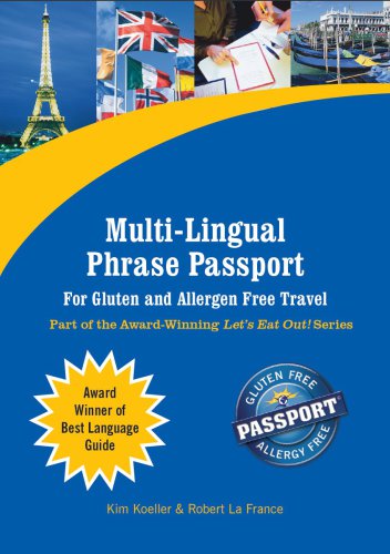 Multilingual Phrase Passport For Gluten And Allergen Free Travel Koeller