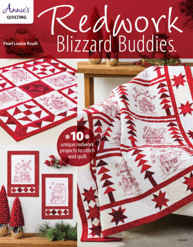 Redwork Blizzard Buddies Pearl Louise Krush