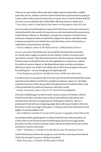 Soccer Vs The State Tackling Football And Radical Politics Kuhn