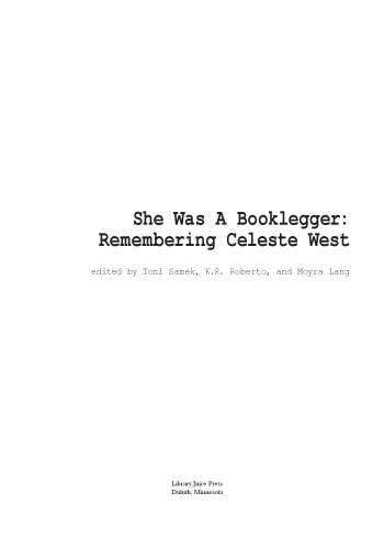She Was A Booklegger Remembering Celeste West Lang Moyraroberto