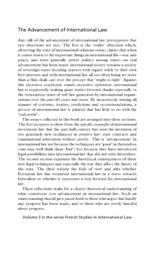 The Advancement Of International Law Leben Charles
