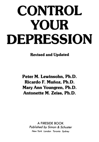 Control Your Depression Lewinsohn Petermunoz Ricardoyoungsen