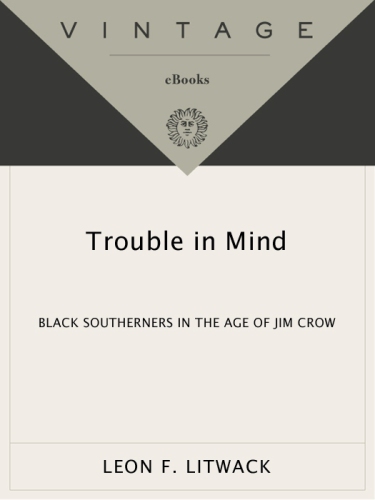 Trouble In Mind Black Southerners In The Age Of Jim Crow Litwack