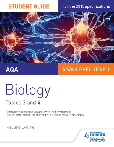 Aqa Biology Student Guide 2 Lowrie Pauline