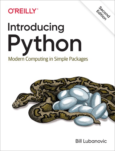 Introducing Python Modern Computing In Simple Packages Second Edition Lubanovic