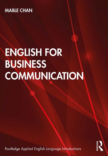 English For Business Communication 1st Edition Mable Chan