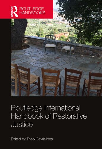 Routledge International Handbook Of Restorative Justice Theo Gavrielides