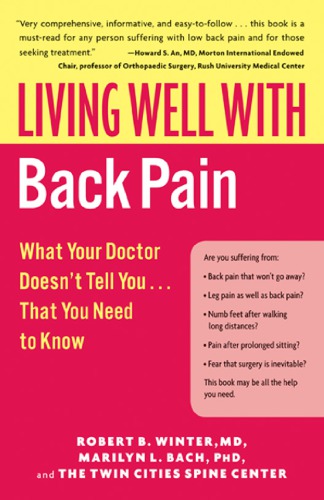 Living Well With Back Pain M D Robert B Winterph D Marilyn L Bach