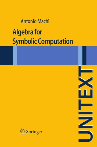 Algebra For Symbolic Computation Mach Antonio