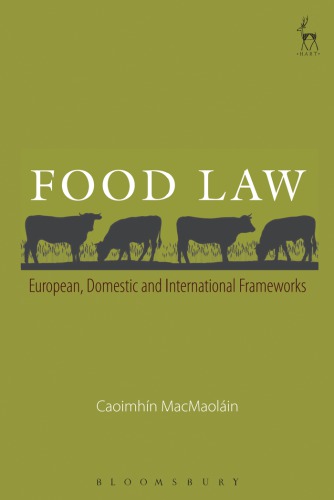 Food Law European Domestic And International Perspectives Macmaolain
