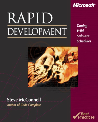 Rapid Development Taming Wild Software Schedules Mcconnell Steve