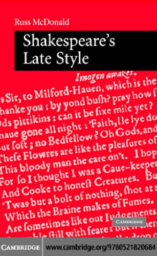 Shakespeares Late Style Paperback Reissue Mcdonald Russ