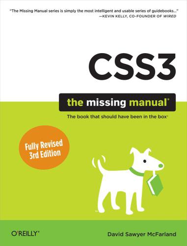 Css3 The Missing Manual 3e Edition Mcfarland David Sawyer