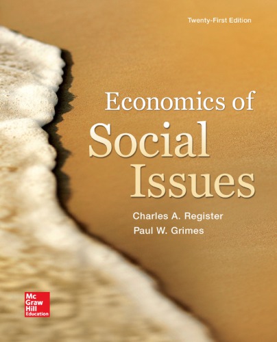 Economics Of Social Issues 21e 21st Charles A Register Paul W Grimes