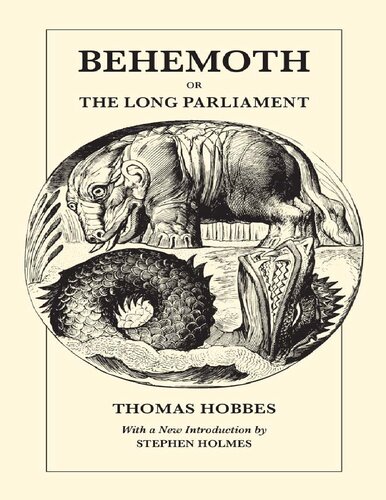 Behemoth Or The Long Parliament Thomas Hobbes