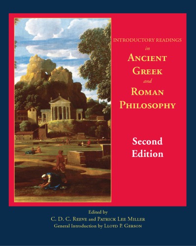 Introductory Readings In Ancient Greek And Roman Philosophy Miller