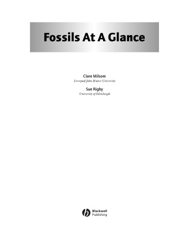 Fossils At A Glance Milsom Clarerigby Sue