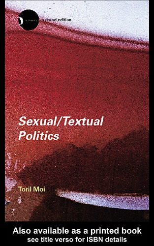 Sexualtextual Politics Feminist Literary Theory 2nd Edition Moi