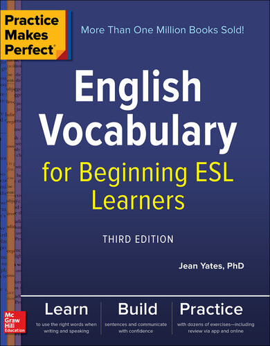 English Vocabulary For Beginning Esl Learners Jean Yates