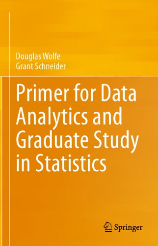 Primer For Data Analytics And Graduate Study In Statistics 1st Edition Douglas Wolfe