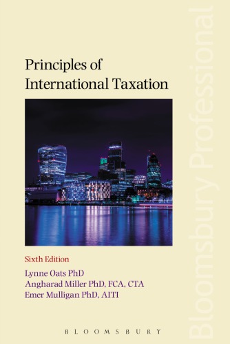 Principles Of International Taxation 6th Edition Mulligan Emeroats
