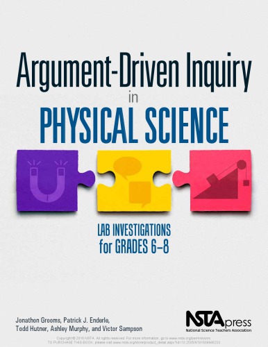 Argumentdriven Inquiry In Physical Science Lab Investigations For Grades 68 Jonathon Grooms