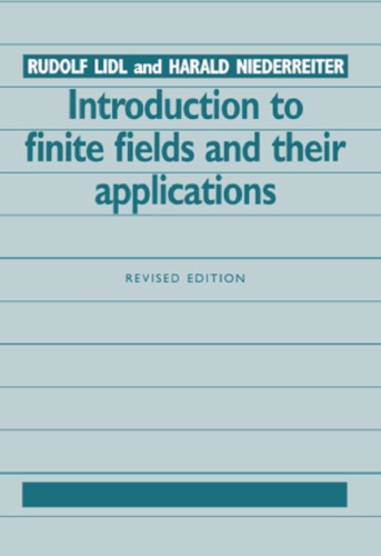Introduction To Finite Fields And Their Applications Revised Ed Niederreiter