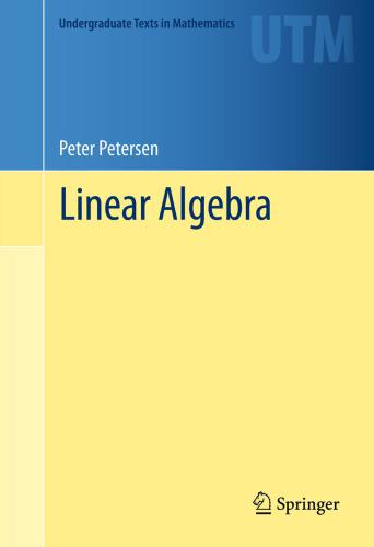 Linear Algebra 线性代数线性代数 Di 1 Ban Petersen