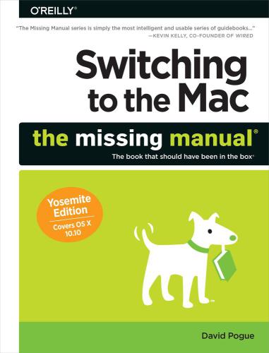 Switching To The Mac The Missing Manual Pogue David