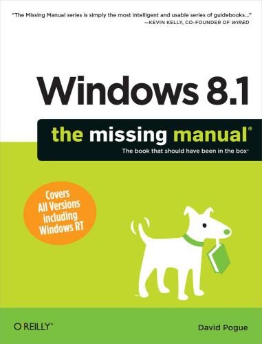 Windows 81 The Missing Manual 1st Ed Pogue David