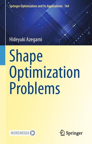 Shape Optimization Problems 1st Edition Hideyuki Azegami