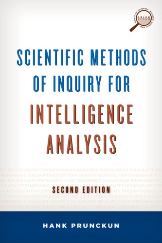 Scientific Methods Of Inquiry For Intelligence Analysis Second Edition Prunckun