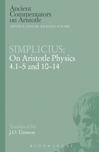 On Aristotle Physics 415 And 1014 Simplicius Trans J O Urmson