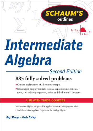 Schaums Outline Of Intermediate Algebra Ray Steegekerry Bailey