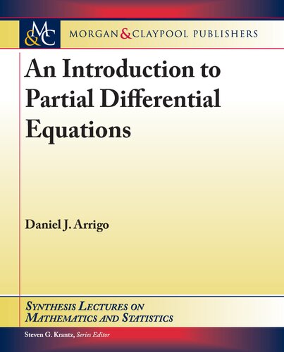 An Introduction To Partial Differential Equations Daniel J Arrigo