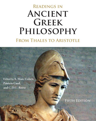 Readings In Ancient Greek Philosophy From Thales To Aristotle Reeve