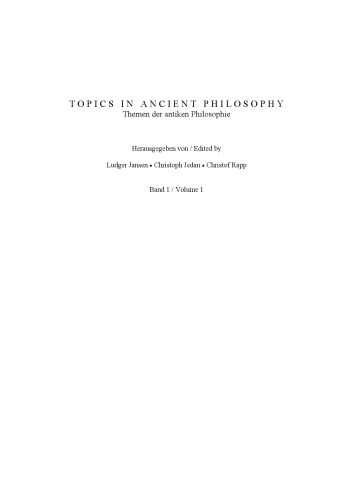 Cosmos And Logos Studies In Greek Philosophy Rescher Nicholas
